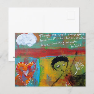 Carte Postale Le deuil d'une femme