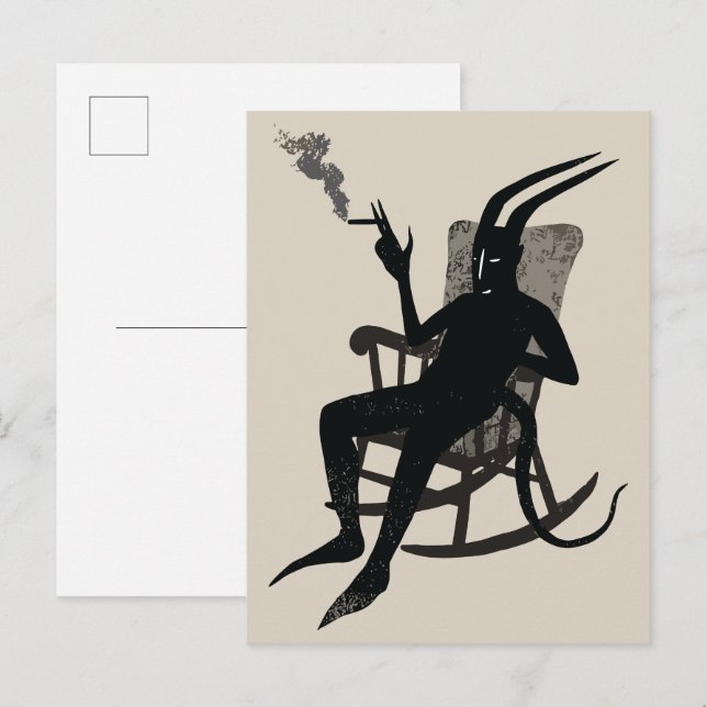 Carte Postale Le Devil’s Break - Dark Humour Wall Art (Devant / Derrière)