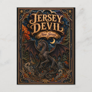Carte Postale Le Diable du New Jersey Légendes Popcut du New Jer