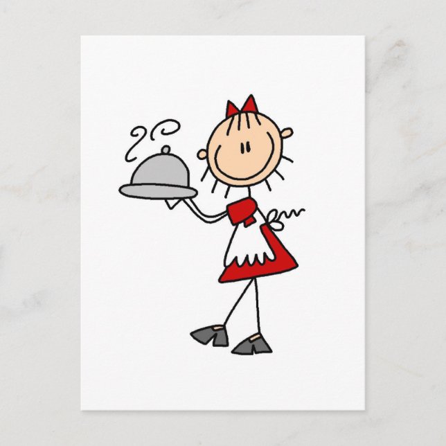 Carte Postale Le dîner est servi T-shirts et cadeaux (Devant)