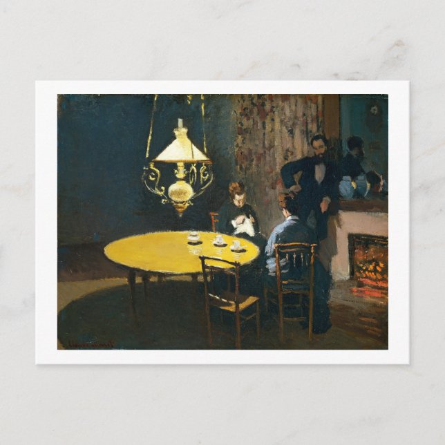 Carte Postale Le Dîner, Une Claude Monet Intérieure (Devant)