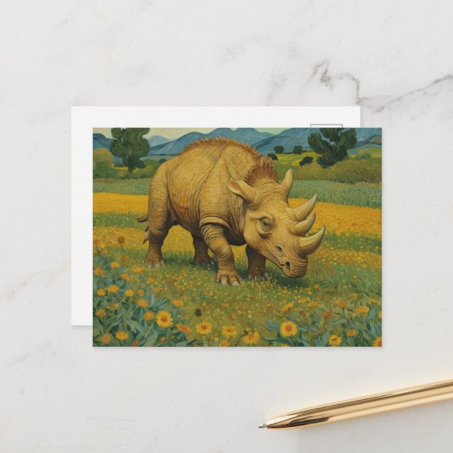Carte Postale Le Dino  (Devant/Arrière en situation)