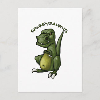 Carte Postale Le dinosaure du Grumpysaurus est grincheux !