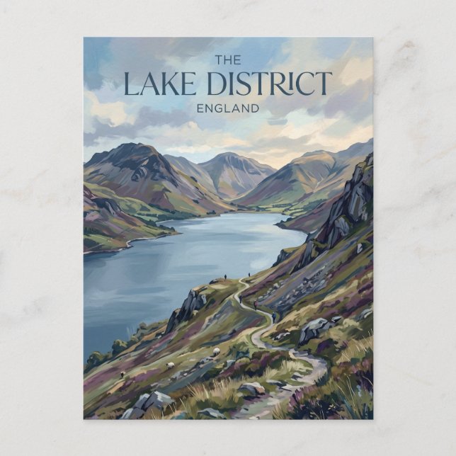 Carte Postale Le District des Lacs Angleterre (Devant)