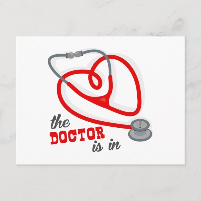 Carte Postale Le Docteur Est En (Devant)