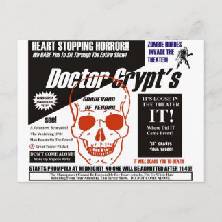 Carte Postale Le Dr Crypt's Spook