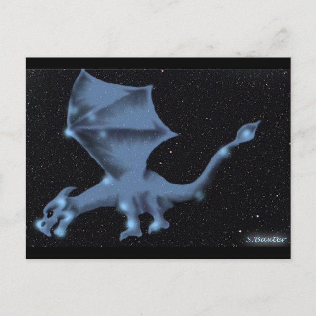 Carte Postale Le Dragon dans la constellation du Draco (Devant)