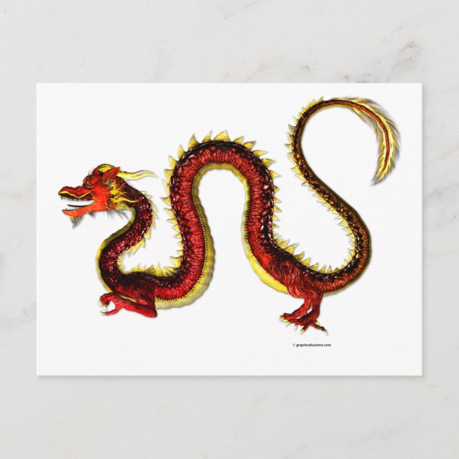 Carte Postale Le dragon de Ruby (Devant)