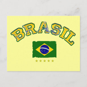 Carte Postale Le drapeau brésilien