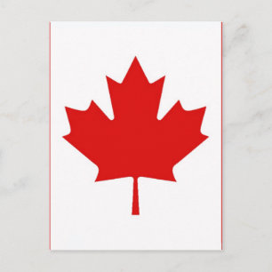Carte Postale Le drapeau de la Feuille d'érable du Canada