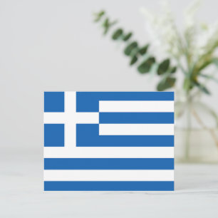Carte Postale Le drapeau de la Grèce