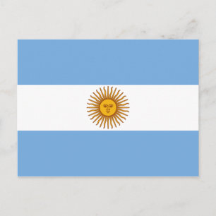 Carte Postale Le drapeau de l'Argentine