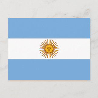 Carte Postale Le drapeau de l'Argentine