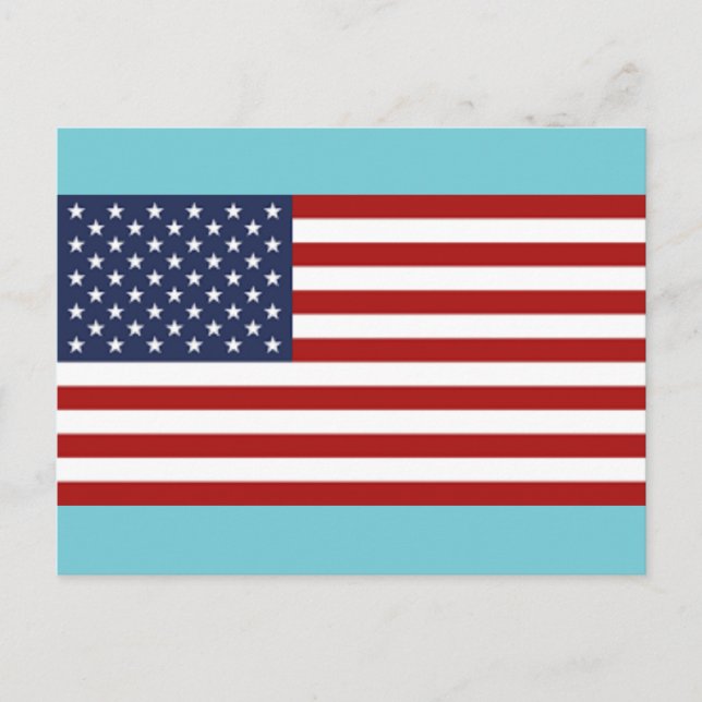 Carte Postale Le drapeau des États-Unis (Devant)