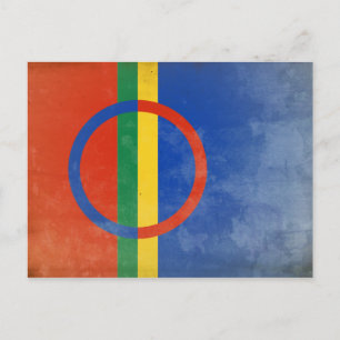 Carte Postale Le drapeau des Samis