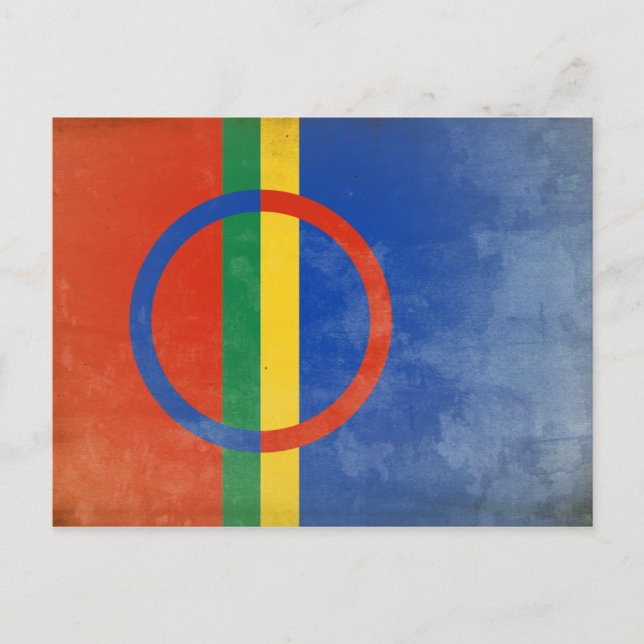 Carte Postale Le drapeau des Samis (Devant)