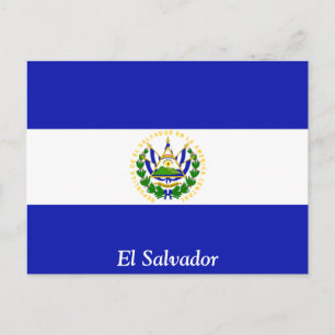 Carte Postale Le drapeau du Salvador.