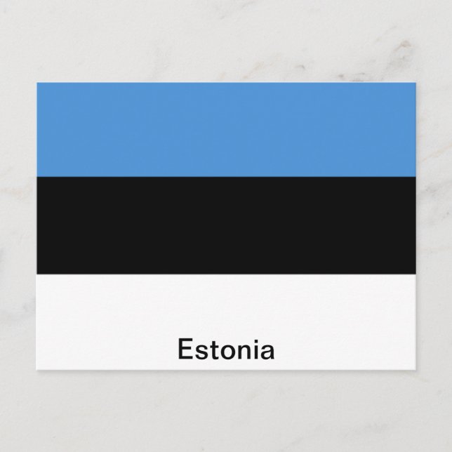 Carte Postale Le drapeau estonien (Devant)