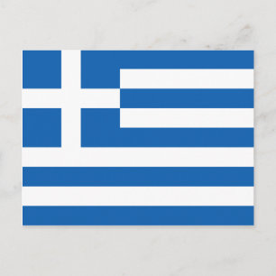 Carte Postale Le drapeau grec