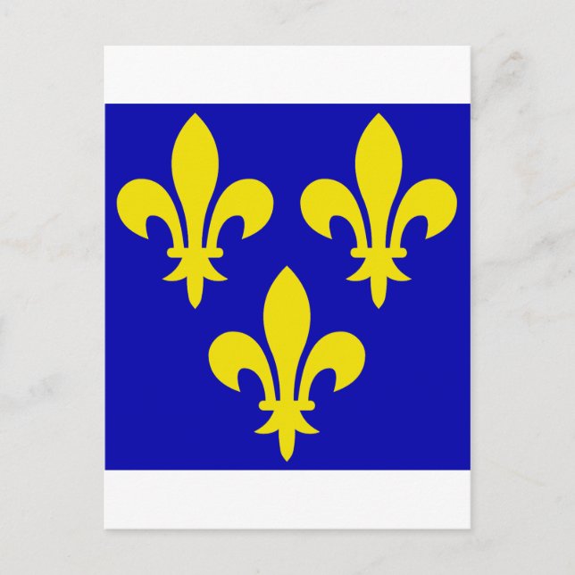 Carte Postale Le drapeau médiéval de France (Devant)