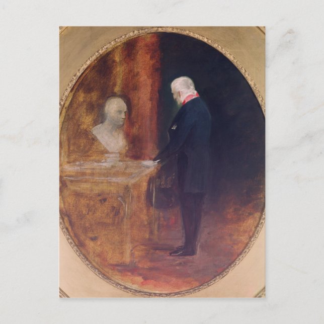 Carte Postale Le duc de Wellington étudie (Devant)