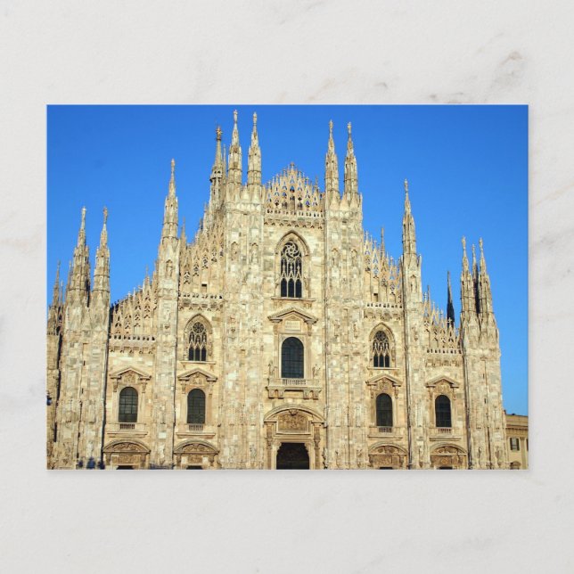 Carte Postale Le Duomo, la cathédrale de Milan (Devant)
