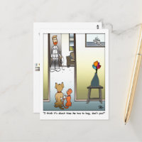 Carte postale 'Le faire mendier'