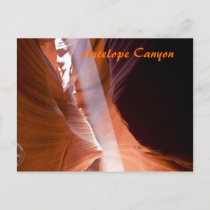 Carte Postale Le faisceau lumineux du canyon d'antilope