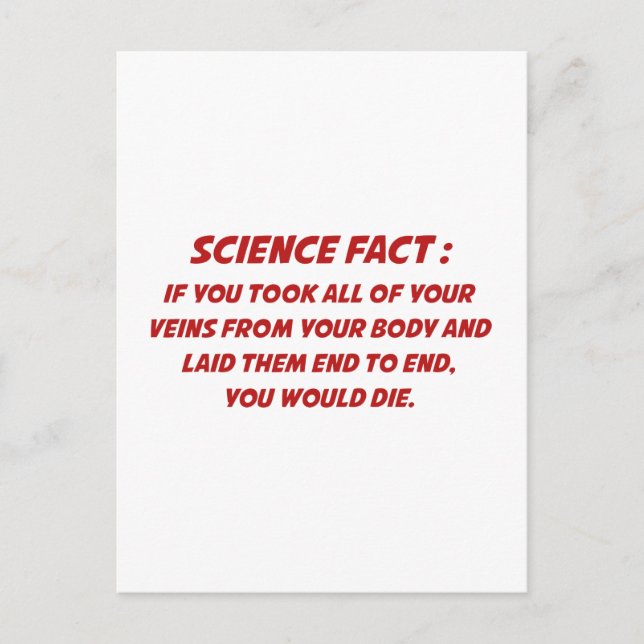 Carte Postale Le fait scientifique (Devant)