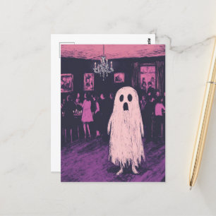Carte Postale Le fantôme de la fête