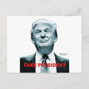 Carte Postale Le faux président (Trump)