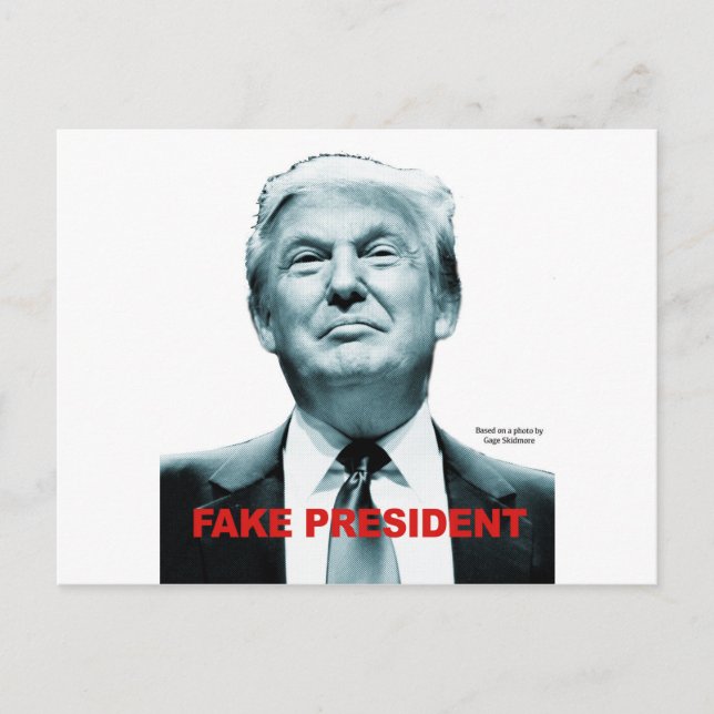 Carte Postale Le faux président (Trump) (Devant)