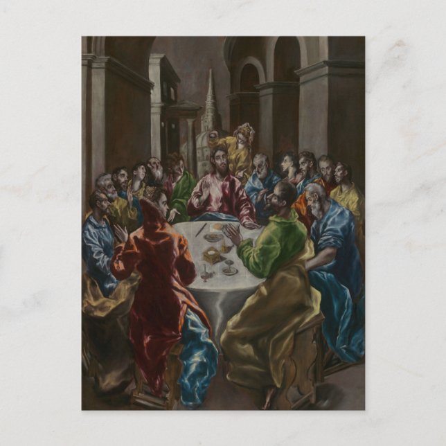 Carte Postale Le Festin dans la maison de Simon par El Greco (Devant)