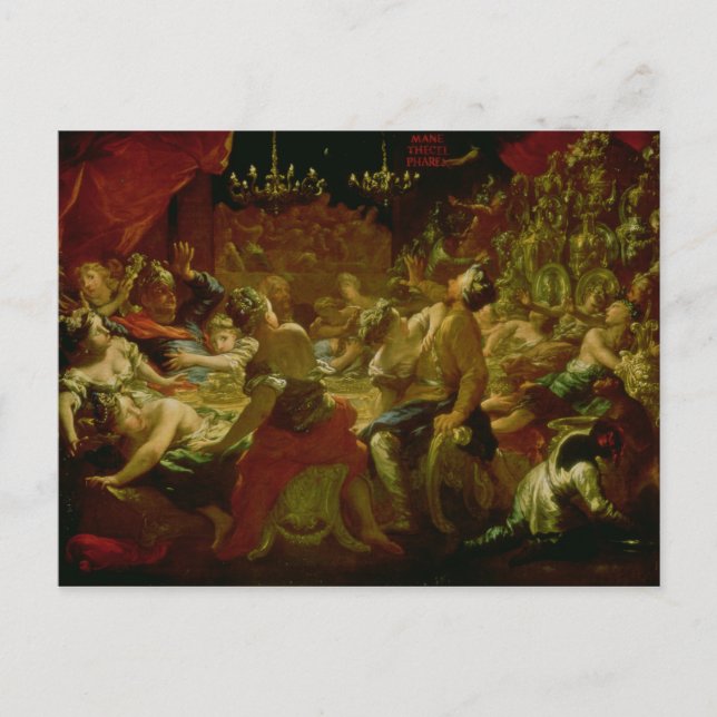 Carte Postale Le Festin de Balthazar (Devant)