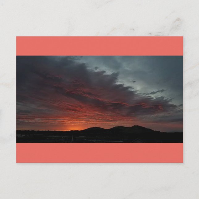 Carte Postale Le feu dans le ciel (Devant)