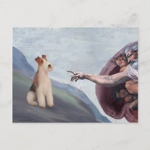 Carte Postale Le fil du député de Dieu Fox Terrier (M)