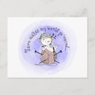 Carte Postale Le fil fait mon monde