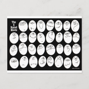 Carte Postale Le film coté x