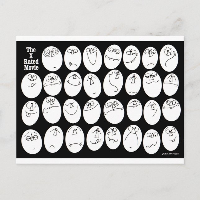 Carte Postale Le film coté x (Devant)
