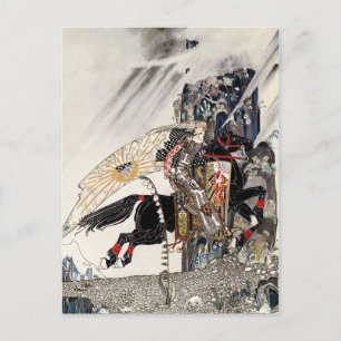 Carte Postale Le Fils de la veuve : Le Lad chevauchant le cheval