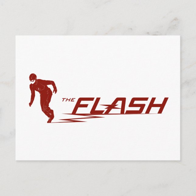 Carte Postale Le Flash | Logo du nom du super héros (Devant)
