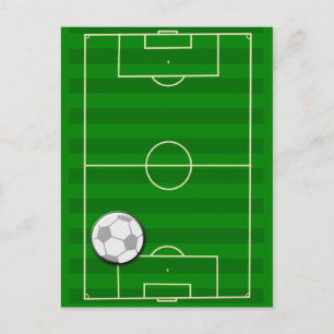 Carte Postale Le football de terrain de football
