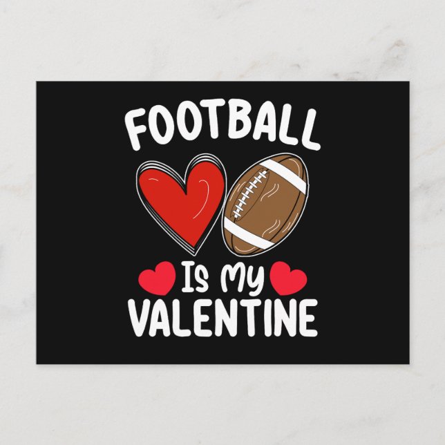 Carte Postale Le Football Est Mon Sport De Saint Valentin (Devant)