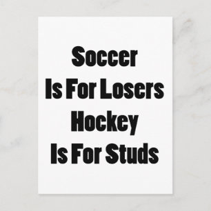 Carte Postale Le Football Est Pour Les Perdants Hocker Est Pour 
