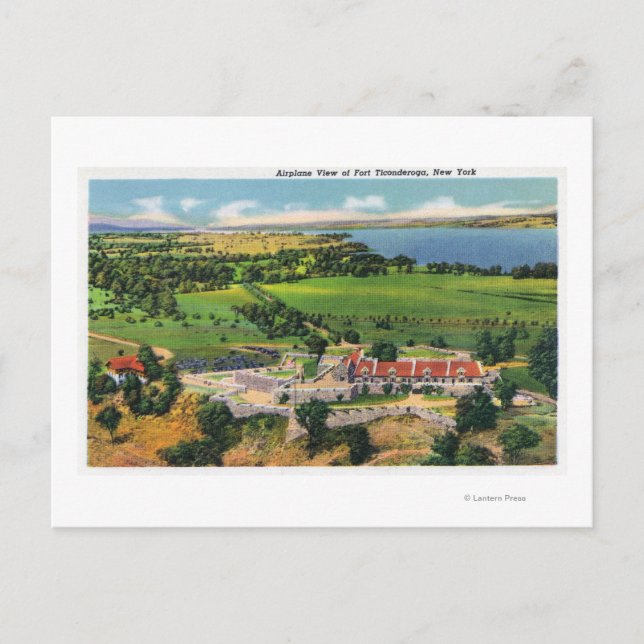 Carte Postale Le Fort, le lac Champlain à l'écart (Devant)