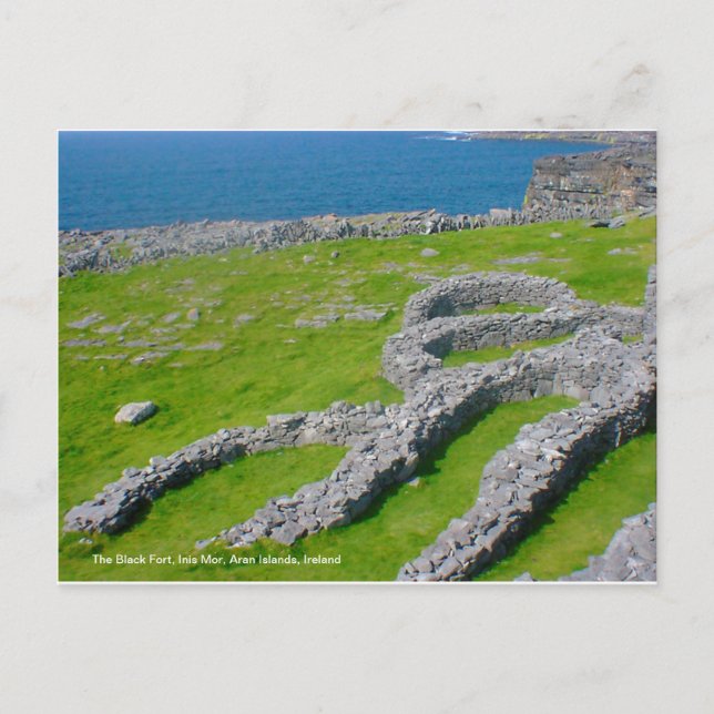 Carte Postale Le Fort Noir, Inis Mor, Îles Aran, Irlande (Devant)
