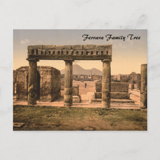 Carte Postale Le Forum, Pompéi, Campanie, Italie