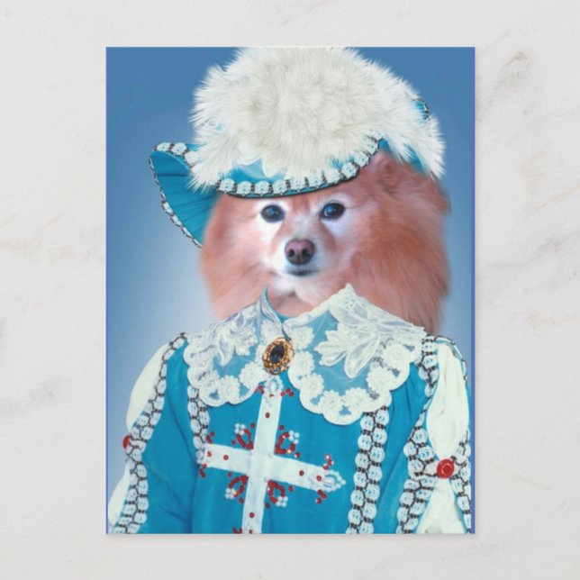 Carte Postale Le Fox est un mousquetaire (Devant)