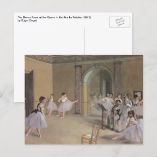 Carte Postale Le foyer de danse à l'Opéra par Edgar Degas