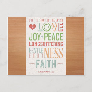 Carte Postale Le fruit de l'esprit